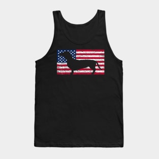 Dachshund American Flag 4th Of July Tank Top